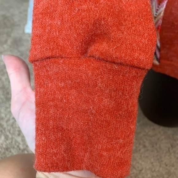 🔴Ya womens top orange with missoni like pattern on back size Medium - Picture 4 of 7